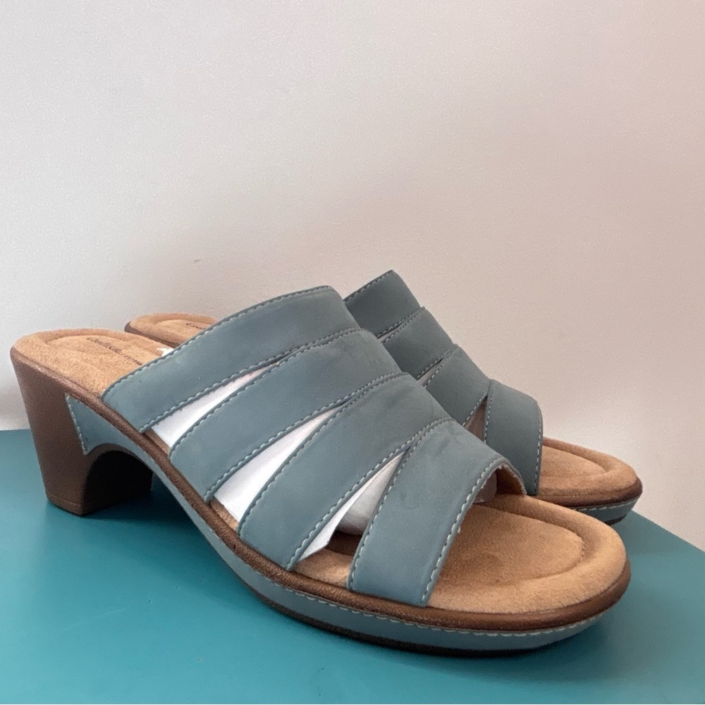 Womens Sz 8.5 M Sandals Slip-on Kathleen Bluish Gray by Croft & Barrow New